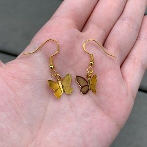 NEW BUTTERFLY GOLD MINIMALIST EARRINGS JEWELRY